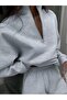 Basic Plain Zippered Tracksuit Set Sweatshirt Jogger - Oversized Raised Collar - 5