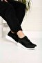 Women's Sneakers BLACK WHITE - 4