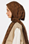 Dark Checkerboard Pattern Silky Jacquard Shawl - 4