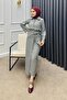 Gray Wrap Skirt Set - 3