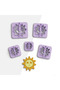 Solar Polymer Clay Cutting Mold, Earring Mold, Jewelry Mold, Ceramic Mold, 5 Sizes, No: 642