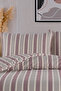 Cool Natural 100% Cotton Vera Black Akfil Yarn Dyed Duvet Cover Set Double - 200X220 cm - 3