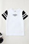 White Boy Back Printed Knitted T-Shirt Tkdaw25Ts00032 - 4
