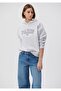 Paris Printed Hooded Gray Sweatshirt 1611989-85524 - 2