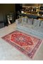 Atlas Collection Red Themed Traditional Motif Ethnic Patterned Vintage Decorative Carpet 01