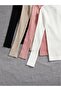 Pack of 4 Pink Beige Black White Cotton Turtleneck Raised Slimfit Turtleneck Sweater - 2