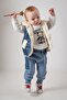 Baby Boy Inflatable Welsoft Vest Fleece Tracksuit Set Bottom Top 3-Piece Holiday Set - 2