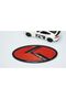 شعار Kia New Generation أسود أحمر 3M ثلاثي الأبعاد - غطاء أمامي - 3