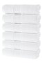 Tomurcuk 100% Cotton Set of 6 Hand Towels |   50X100Cm |   White - 2