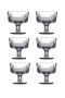 Footed Cutting Crystal Ice Cream Bowl Dessert Presentation Set of 6 Bowls 250 Cc 084Oa - 2
