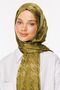 Soft Green Houndstooth Pattern Shiny Jacquard Shawl - 3