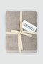 50X90 Towel Set of 2 Striped and Plain Soft Colorful Jacquard with High Water Absorption Ability (Rauna) - 2