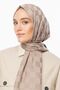 Mink Checkerboard Pattern Silky Jacquard Shawl - 5