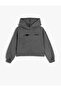 Republic Embroidered Hooded Sweatshirt Long Sleeve Raised Cotton