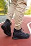 Black Black Unisex 3d Rubber Trekking Boots00128055 - 5