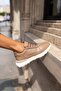 Nuna Women's Mink Lace-Up Sneaker - 8