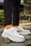 CASTELYA High-Platform Lace-Up Classic Men's Shoes WHITE - CHE - 4