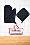 Fireproof, Heat Resistant, Heat Proof Kitchen Oven Pot Glove and Holder Set 2 Gloves 2 Holders