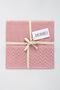100% Cotton Pink Set of 2 Towels - Velvet Border Jacquard & High Water Absorbent Towel 50X90Cm - Specter - 2