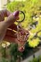 Crystal Stone Badminton Ball Keychain - 4
