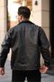 Oversized Men's New Season Leather Jacket - 4