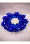 2-Piece Blue Silver Pearl Henna Basket - with Slices and Pompoms, for Engagement and Wedding - 3