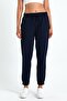 Women's Black-Navy Blue-Grey-Anthracite Cotton Thick Elastic Cuffed High Waist Comfortable Jogger 4-Piece Tracksuit - 4
