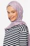 Lilac Checkerboard Pattern Silky Jacquard Shawl - 5
