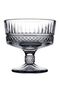 Footed Cutting Crystal Ice Cream Bowl Dessert Presentation Set of 6 Bowls 250 Cc 084Oa