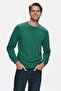 Suerte Green Crew Neck Rubber Standard Fit Men's Sweatshirt