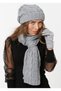 Women's Winter 3-Piece Scarf, Beret and Gloves Set