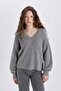 Women's Sweater Z7135Az/Gr91 Lt.Grey - 2
