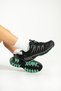 Waiter Shoes Waterproof Black-turquoise Outdoor Unisex Shoes - 2