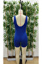Women's Square Neckline Back Cutout Detail Diver Bodycon Mini Jumpsuit - 7