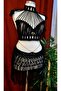 Black Macrame Chain Detailed Set, Beach Dress, Beachwear, Pareo - 4