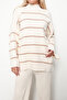 Striped Knitwear Trousers Set Vi̇zon - 4