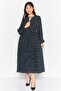 Women Allover Print Midi Dress, Multicolor