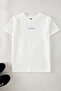 Ecru Boy's Back Printed Knitted T-Shirt Tkdaw25Ts00024 - 4