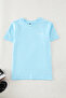 Light Blue Boy Back Printed Knitted T-Shirt Tkdaw25Ts00022 - 3