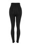 Black Waist Recovery Agraf Detailed Full Length Knitted Sports Leggings Tedaw25Ty00000 - 8