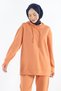 2227_Women's Hijab Hooded Sweatshirt & Pants Tracksuit Set with Finger Slits - Comfortable Sportswear - 5