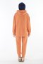 2227_Women's Hijab Hooded Sweatshirt & Pants Tracksuit Set with Finger Slits - Comfortable Sportswear - 8