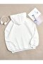 Enya Jewelry Unisex Skeleton Hand Printed Hooded White Sweatshirt - 4
