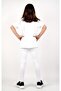 Girl's Long Tights Lycra Cotton White - 3