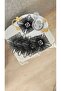 Set of 6 Coffee Side Stylish Presentation Napkins with Tulle Guipure - 5
