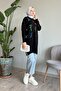 Handcrafted Soft Black Knitwear Tunic - 4