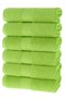 Tomurcuk 100% Cotton Set of 6 Hand Towels |   50X100Cm |   Green - 2
