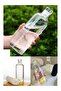 Healthy Glass Water Bottle 500 ml Motivational Leak-Proof Flask Water Bottle Borosilicate Glass
