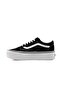Ua old skool stackform women's high heel daily shoe sneaker black - 3
