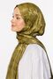 Soft Green Houndstooth Pattern Shiny Jacquard Shawl - 2